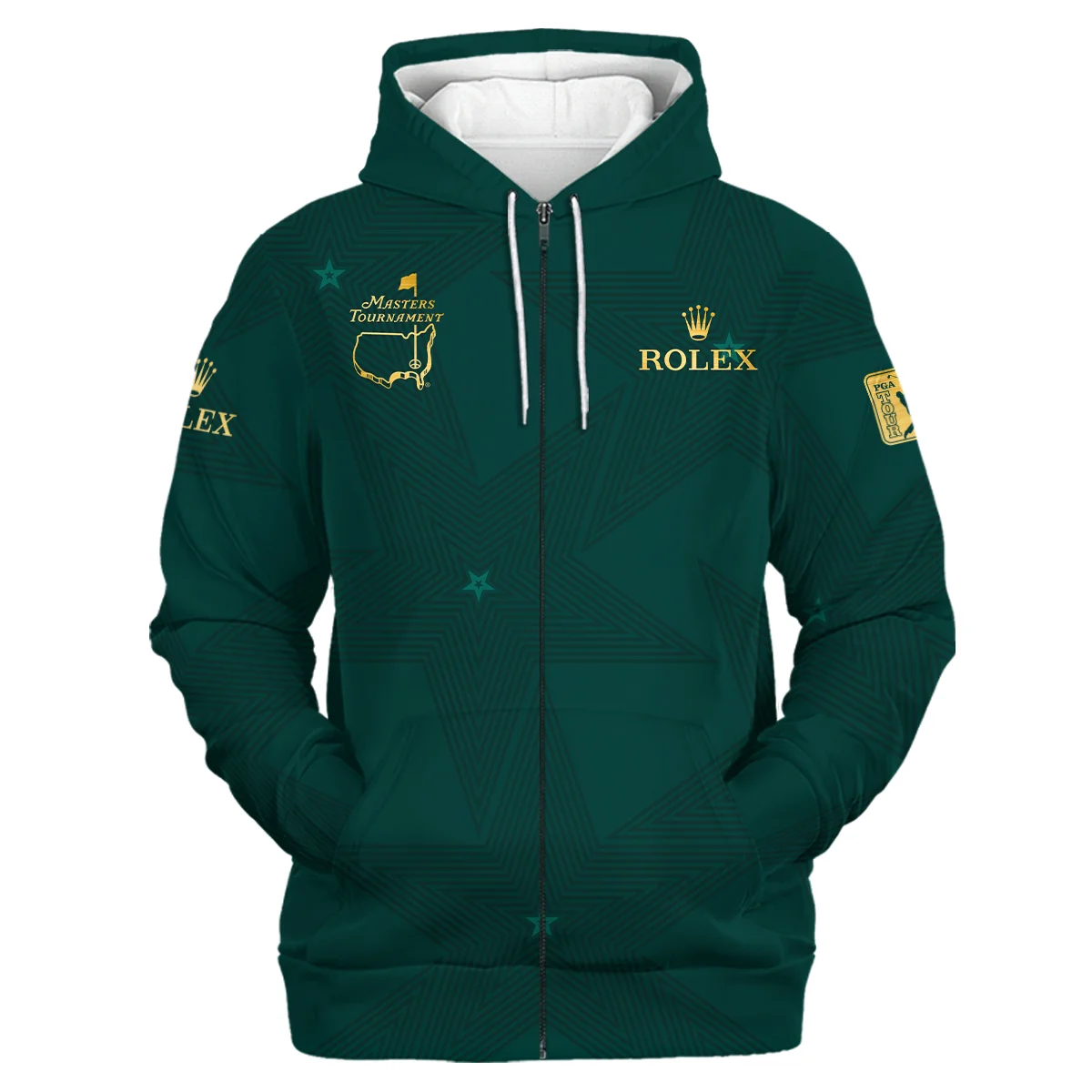 Masters Tournament Rolex Zipper Hoodie, Casual Style Lightweight Fabric, HOTPMT251124A02ROXZHD