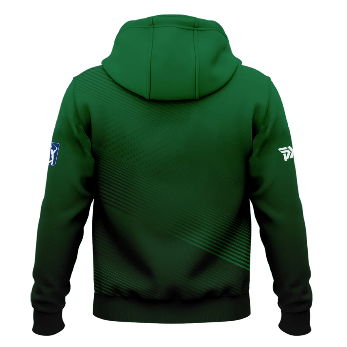 Masters Tournament Stripe Gradient Dark Green Abstract Pattern Parsons Xtreme Golf Hoodie Shirt Style Classic Hoodie Shirt