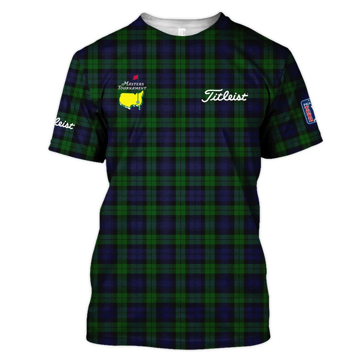 Masters Tournament Titleist Golf Unisex T-Shirt Sports Green Purple Black Watch Tartan Plaid All Over Print T-Shirt