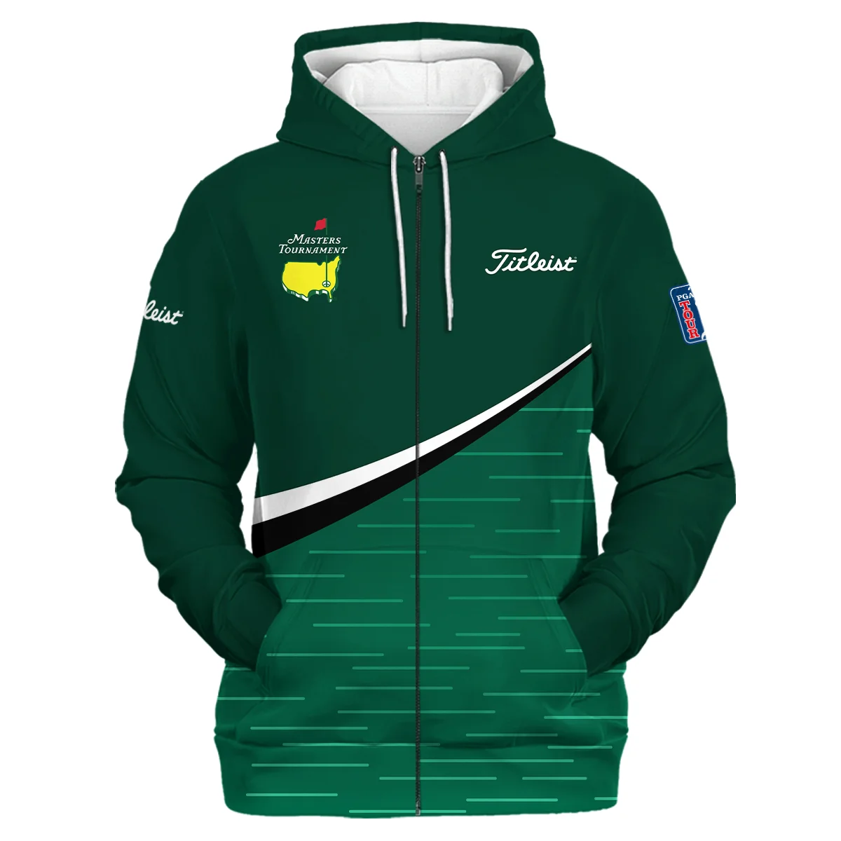 Masters Tournament Zipper Hoodie Personalized Titleist, Golf Essentials Refined Fit, HOMT231224A01TLZHD