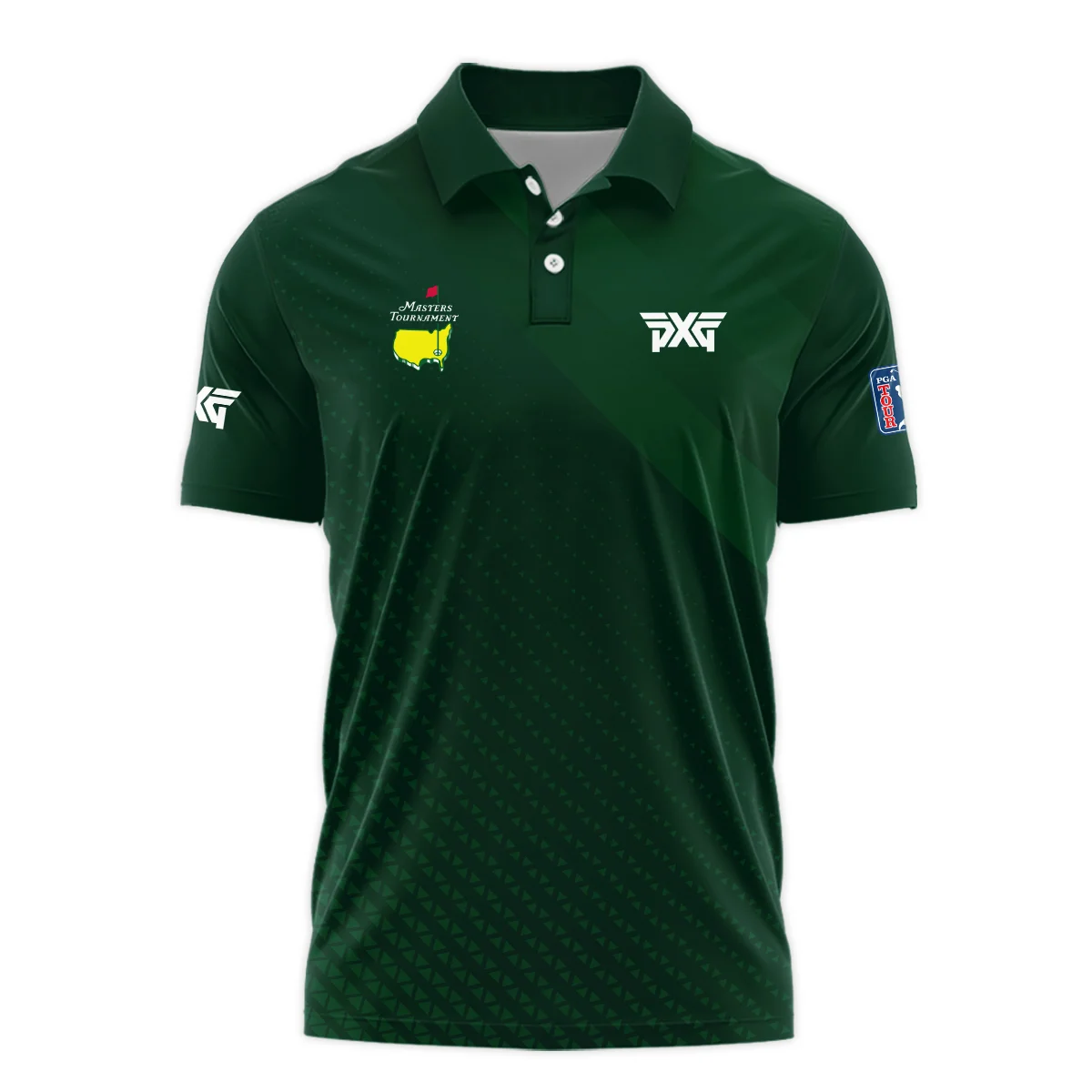 Parsons Xtreme Golf Gradient Dark Green Abstract Pattern Masters Tournament Polo Shirt Style Classic Polo Shirt For Men