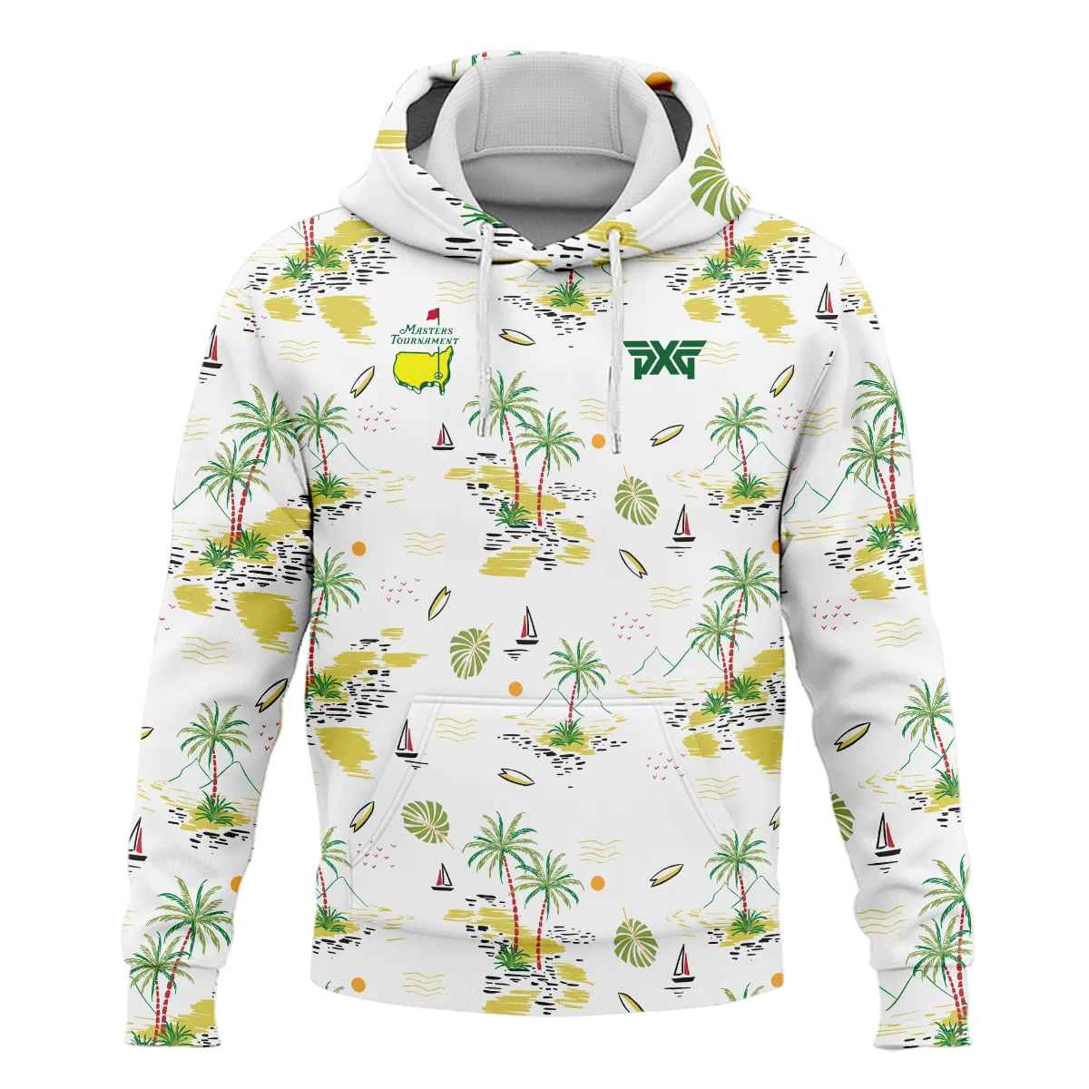 Parsons Xtreme Golf Landscape With Palm Trees Beach And Oceann Masters Tournament Hoodie Shirt Style Classic Hoodie Shirt