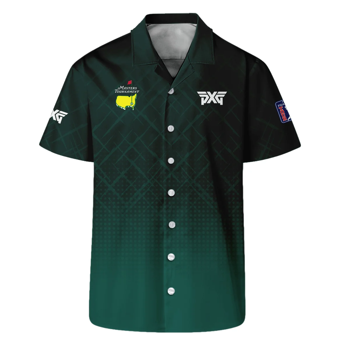 Parsons Xtreme Golf Masters Tournament Sport Jersey Pattern Dark Green Hawaiian Shirt Style Classic Oversized Hawaiian Shirt