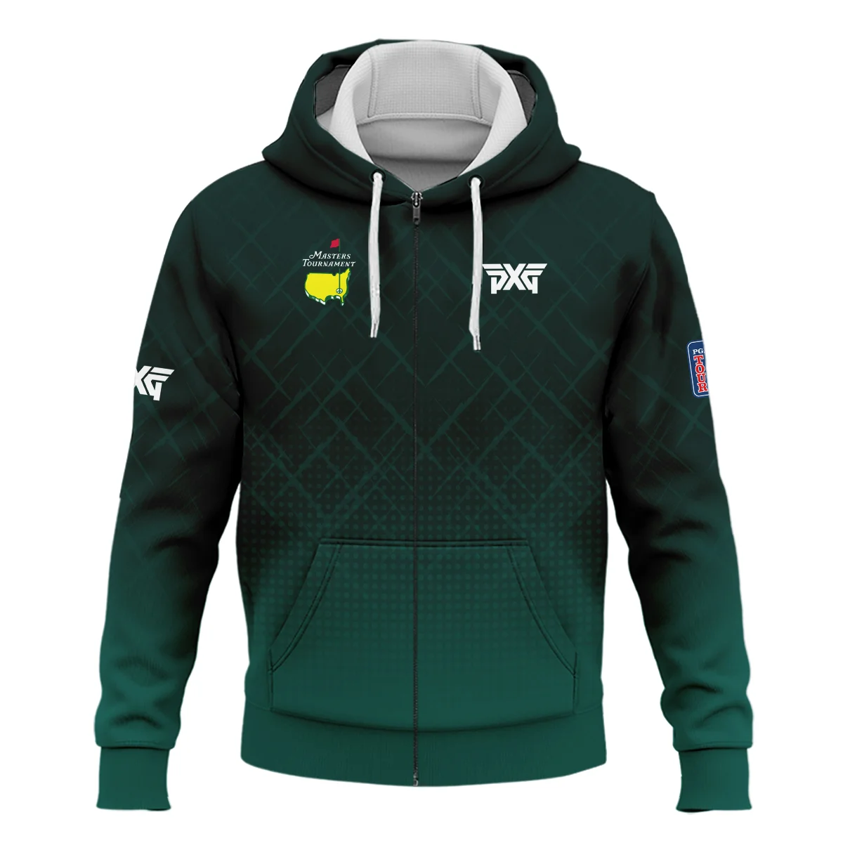 Parsons Xtreme Golf Masters Tournament Sport Jersey Pattern Dark Green Zipper Hoodie Shirt Style Classic Zipper Hoodie Shirt