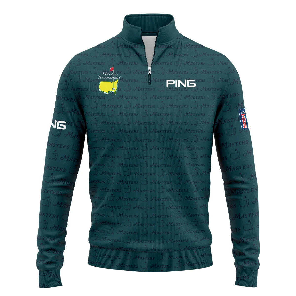 Pattern Dark Green Masters Tournament Ping Quarter-Zip Jacket Color Green Quarter-Zip Jacket