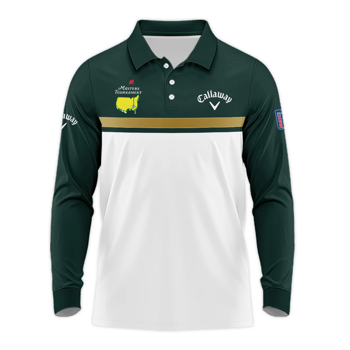 Personalized Callaway Long Polo Shirt Masters Tournament, Lightweight Fabric Unique Style, HOMT241224A03CLWLPL