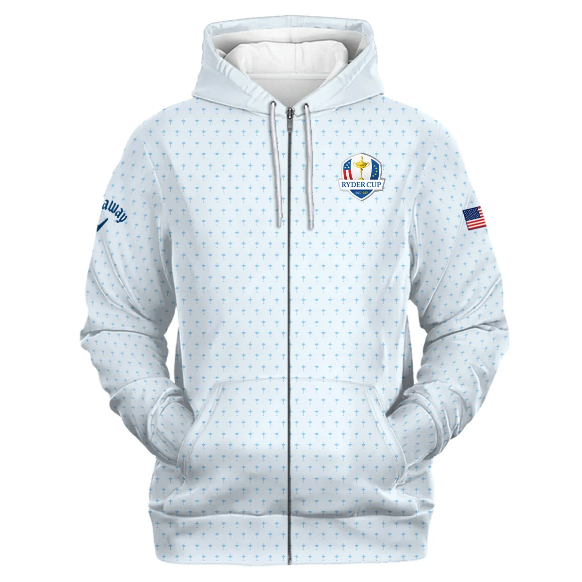 Personalized Callaway Zipper Hoodie Ryder Cup, Special Edition Limited Run, HORC111224A01CLWZHD