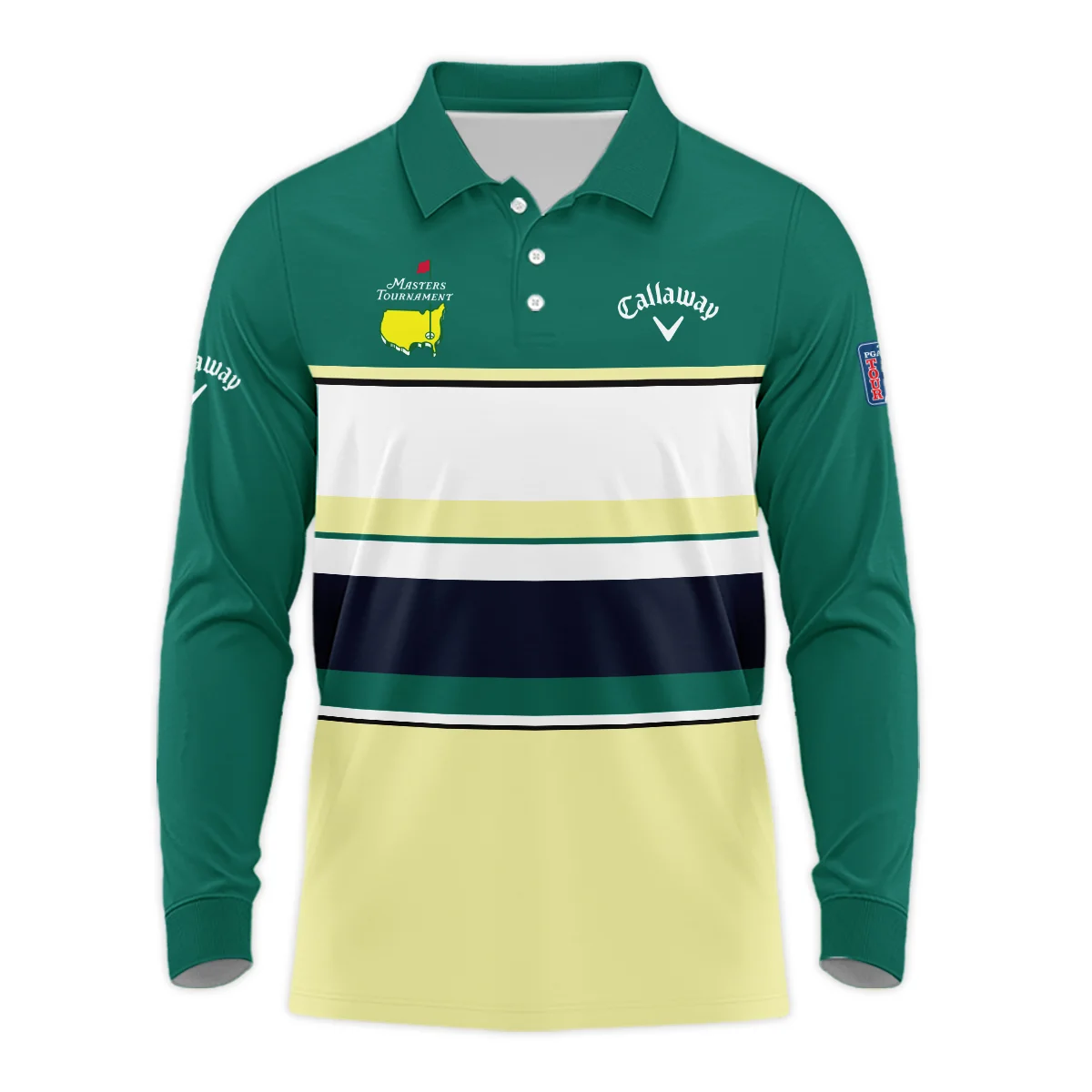 Personalized Long Polo Shirt Callaway Masters Tournament, Inspired by The Masters Special Release, HOMT020125A02CLWLPL