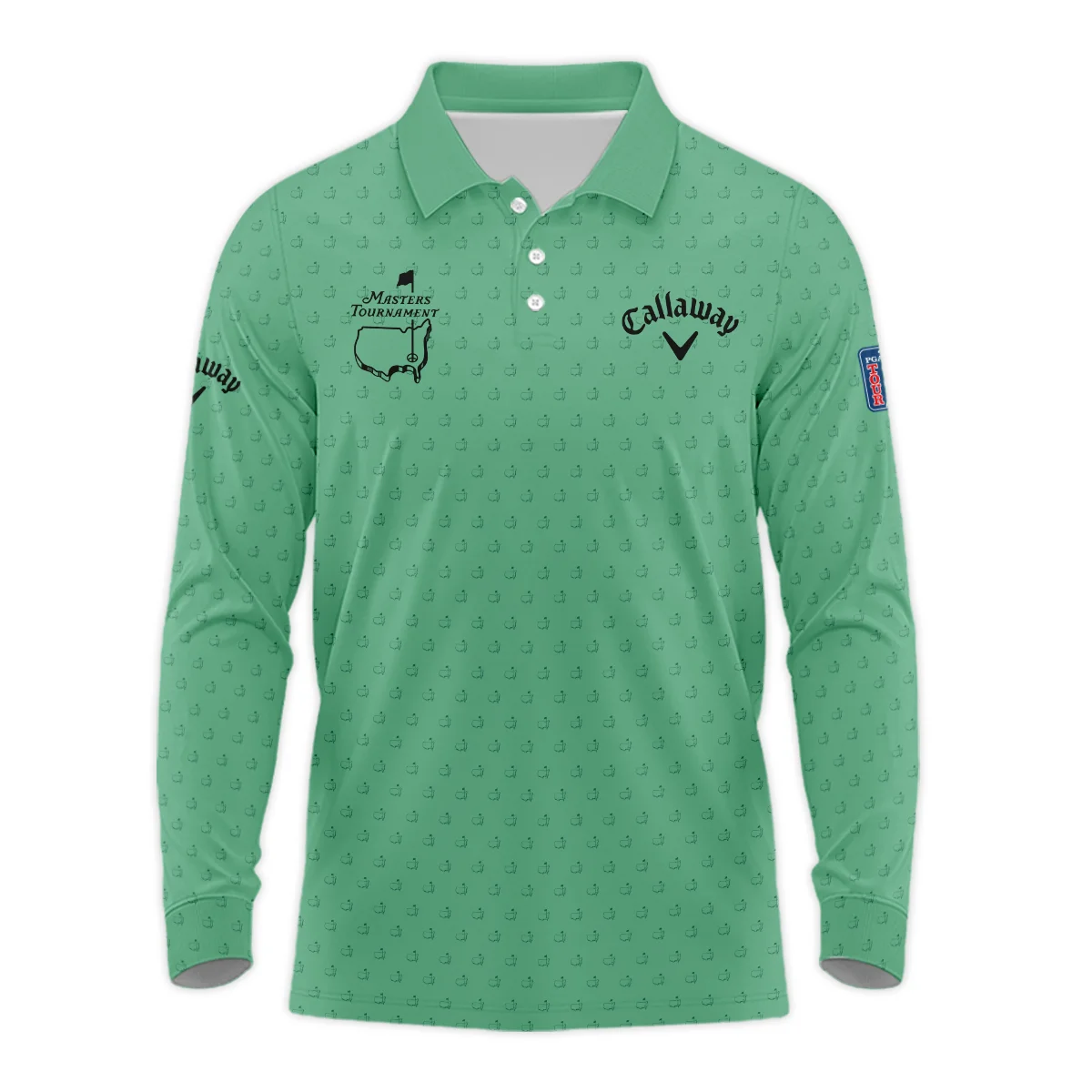 Personalized Masters Tournament Callaway Long Polo Shirt, Exclusive Collection All-Day Comfort, HOMT070125A05CLWLPL