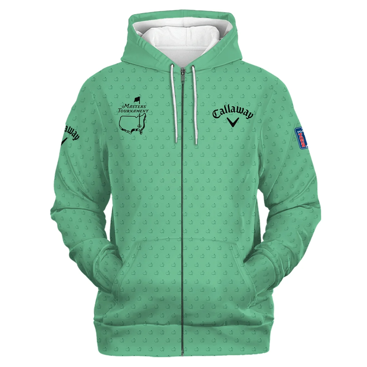 Personalized Masters Tournament Callaway Zipper Hoodie, All-Day Comfort Lightweight Fabric, HOMT070125A05CLWZHD