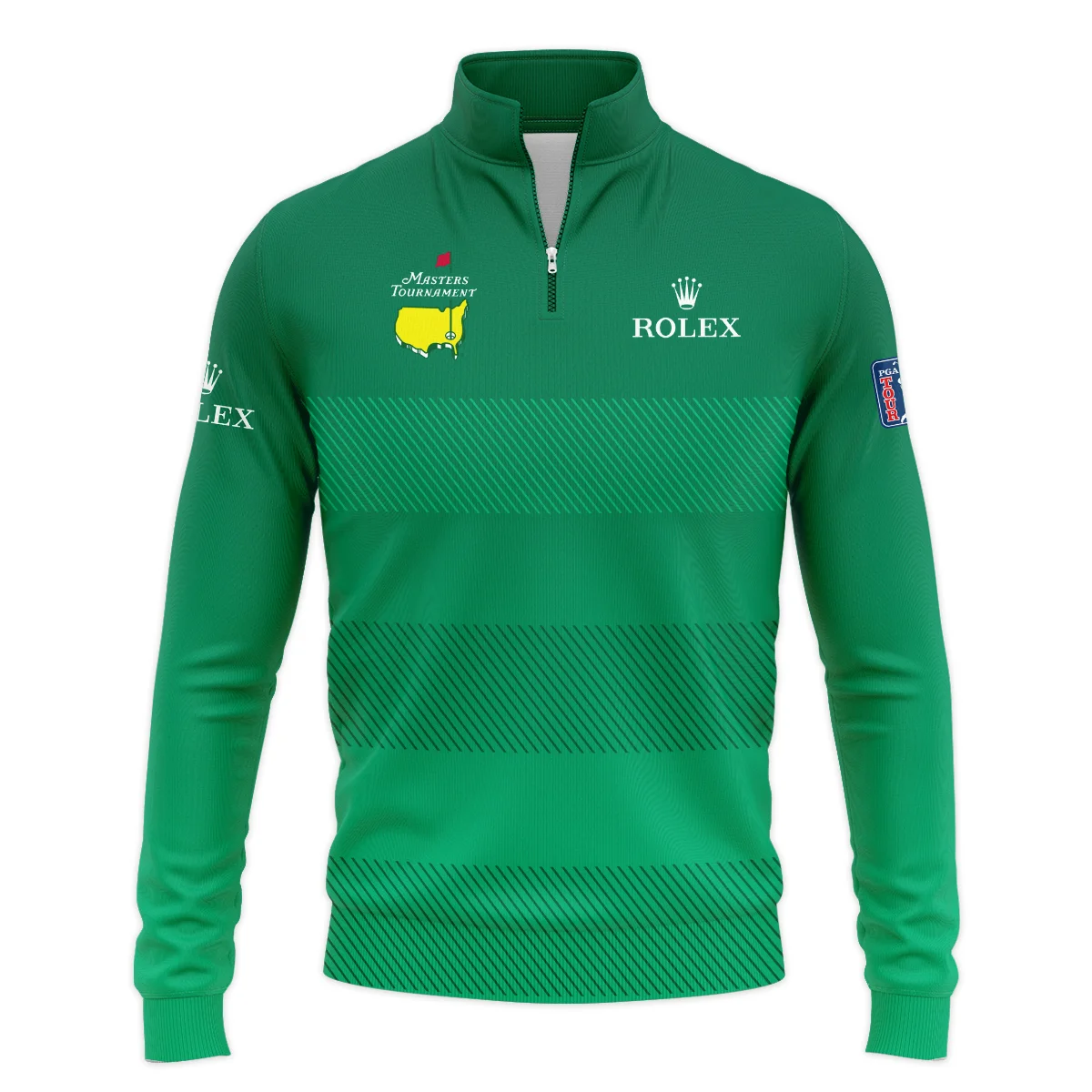 Personalized Masters Tournament Quarter-Zip Jacket Rolex, Durable Design Casual Style, HOMT030125A06ROXQTJ