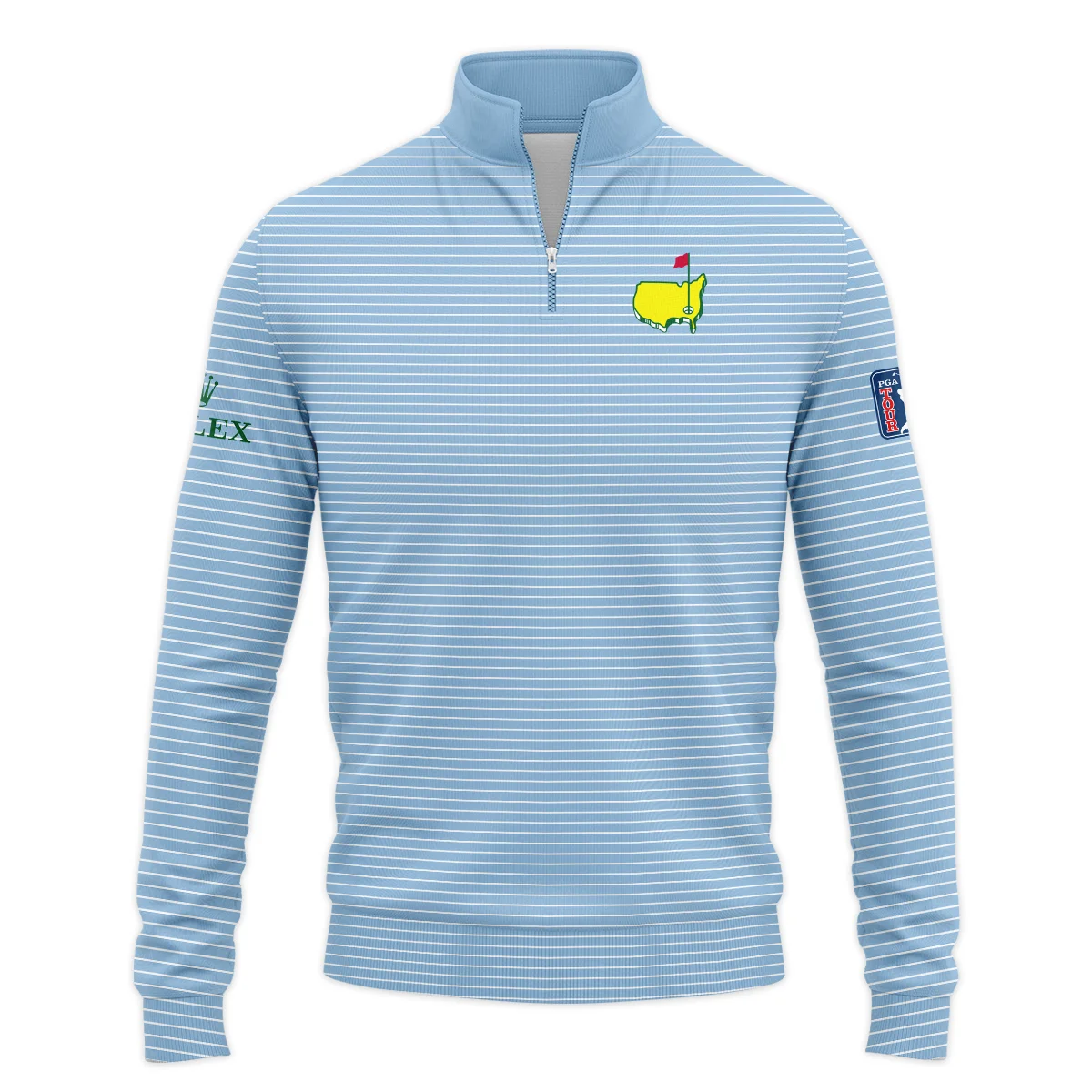 Personalized Rolex Quarter-Zip Jacket Masters Tournament, Exclusive Design Inspired by The Masters, HOMT231224A03ROXQTJ