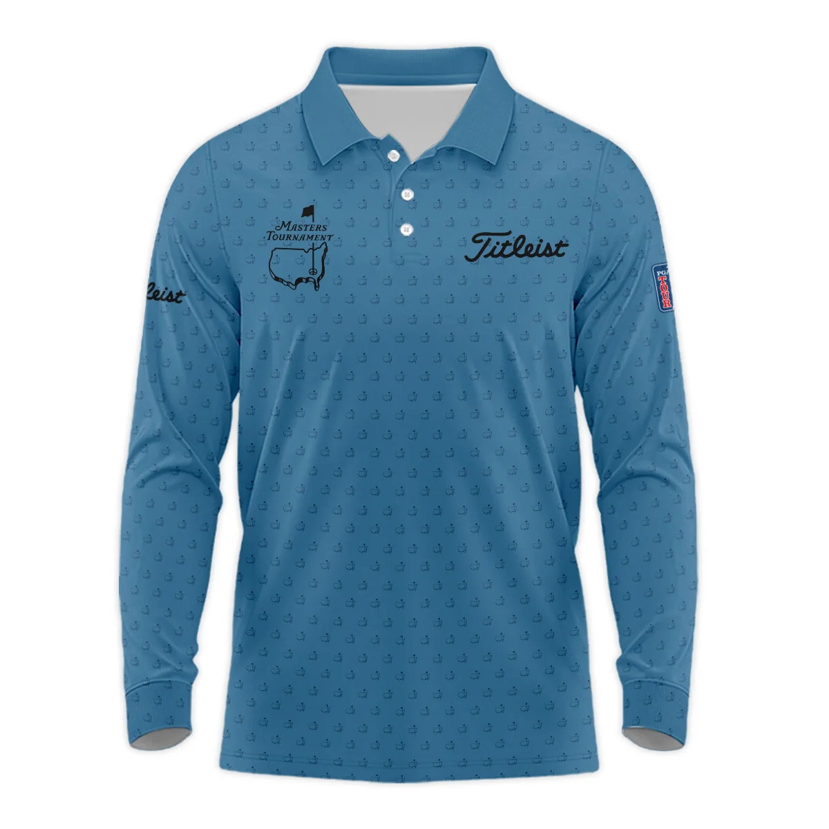 Personalized Titleist Masters Tournament Long Polo Shirt, Modern Fit Exclusive Design, HOMT070125A07TLLPL