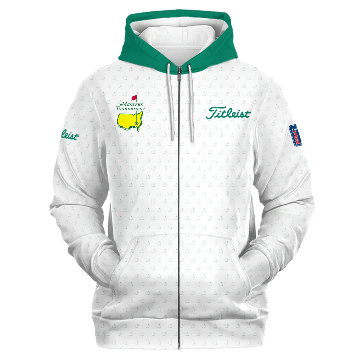 Personalized Titleist Masters Tournament Zipper Hoodie, On-Course Comfort Unique Style, HOMT070125A03TLZHD