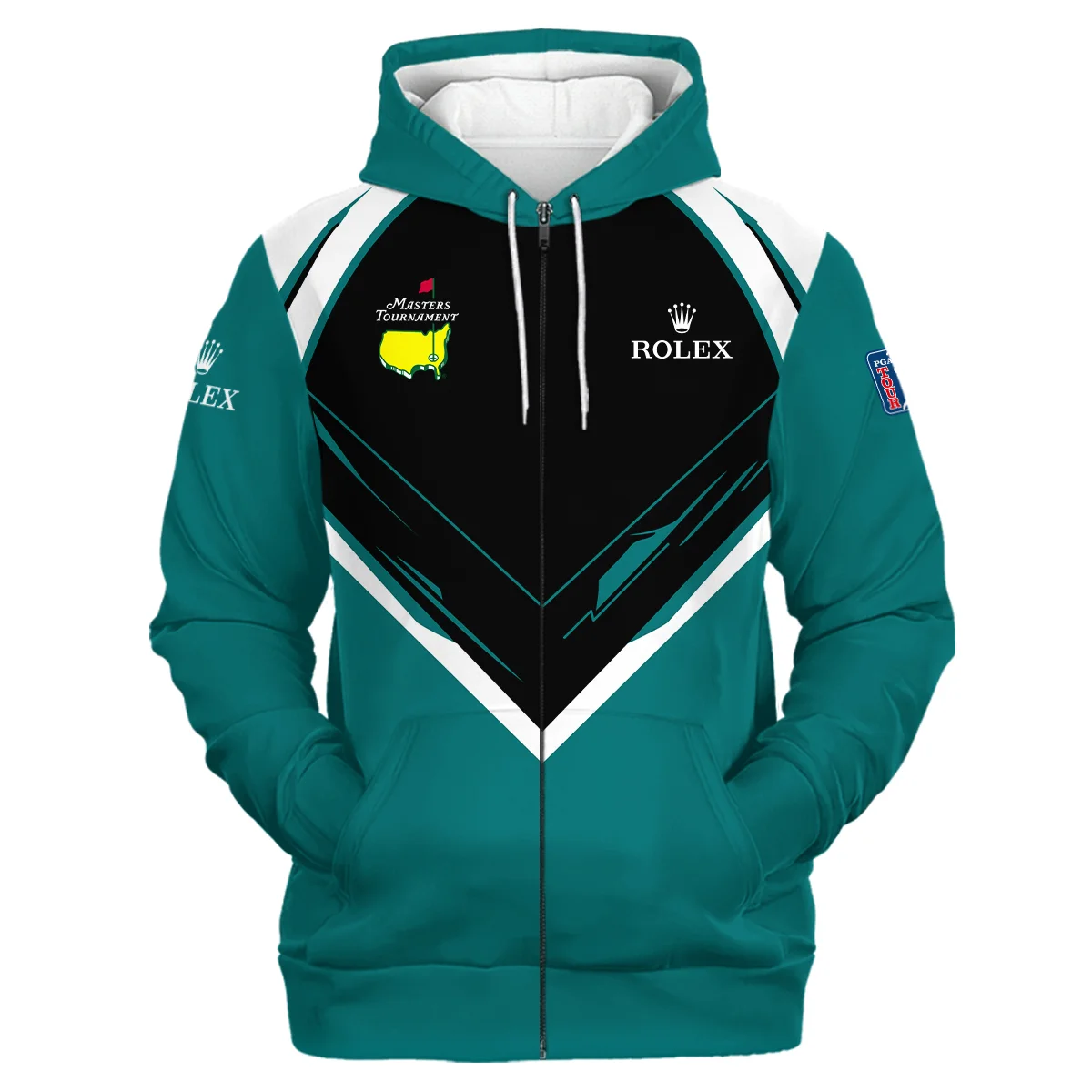 Personalized Zipper Hoodie Masters Tournament Rolex, Performance Gea Perfect for Golfers, HOMT020125A01ROXZHD