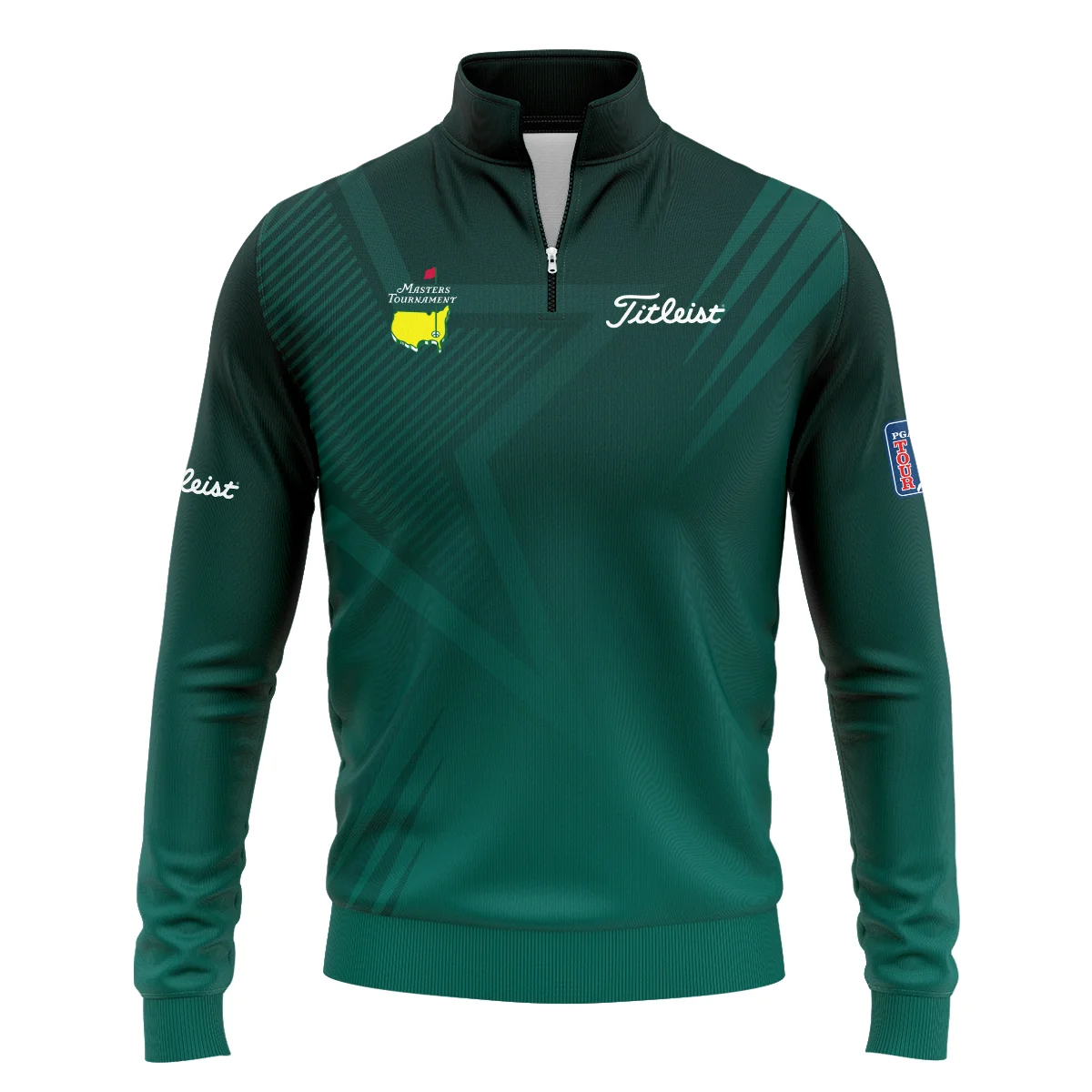 Sports Titleist Masters Tournament Quarter-Zip Jacket Star Pattern Dark Green Gradient Golf Quarter-Zip Jacket