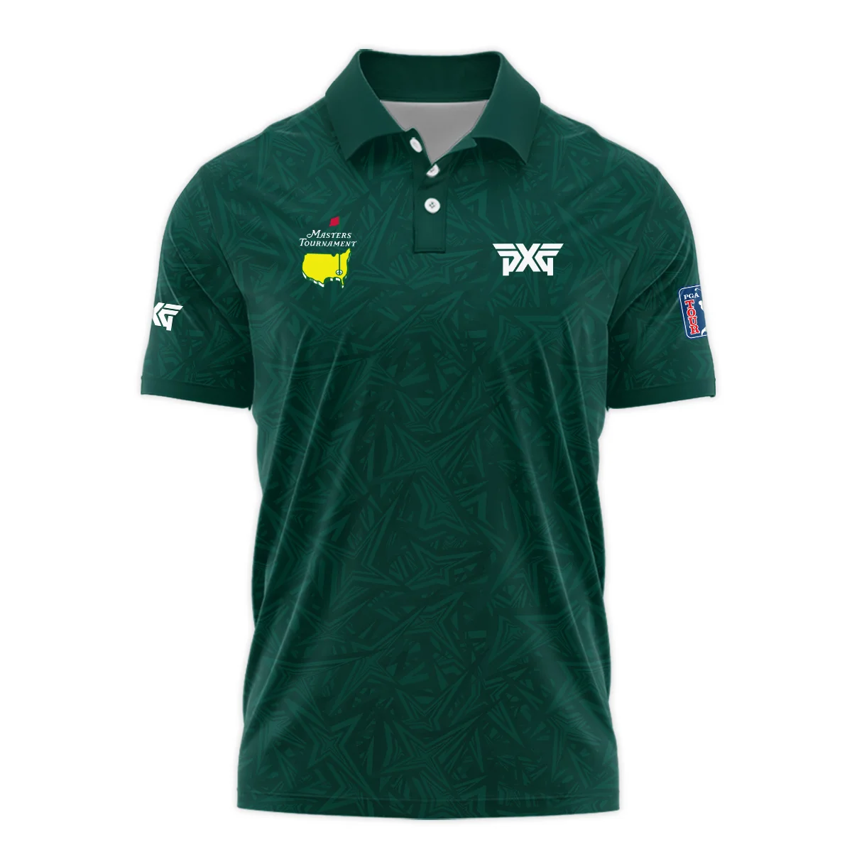 Stars Dark Green Abstract Sport Masters Tournament Callaway Polo Shirt Style Classic Polo Shirt For Men