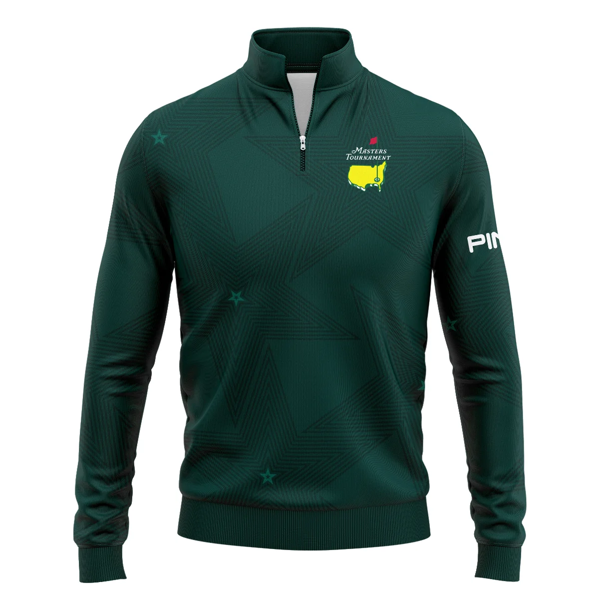 Golf Geometric Pattern Green Masters Tournament Ping Quarter-Zip Jacket Style Classic Quarter-Zip Jacket