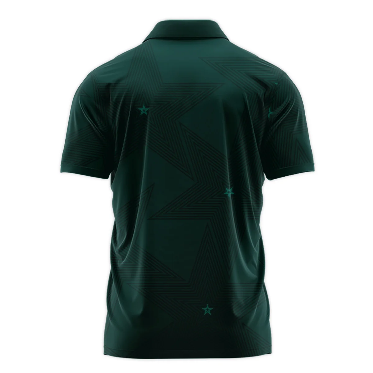 Stars Dark Green Golf Masters Tournament Zipper Polo Shirt Style Classic Zipper Polo Shirt For Men