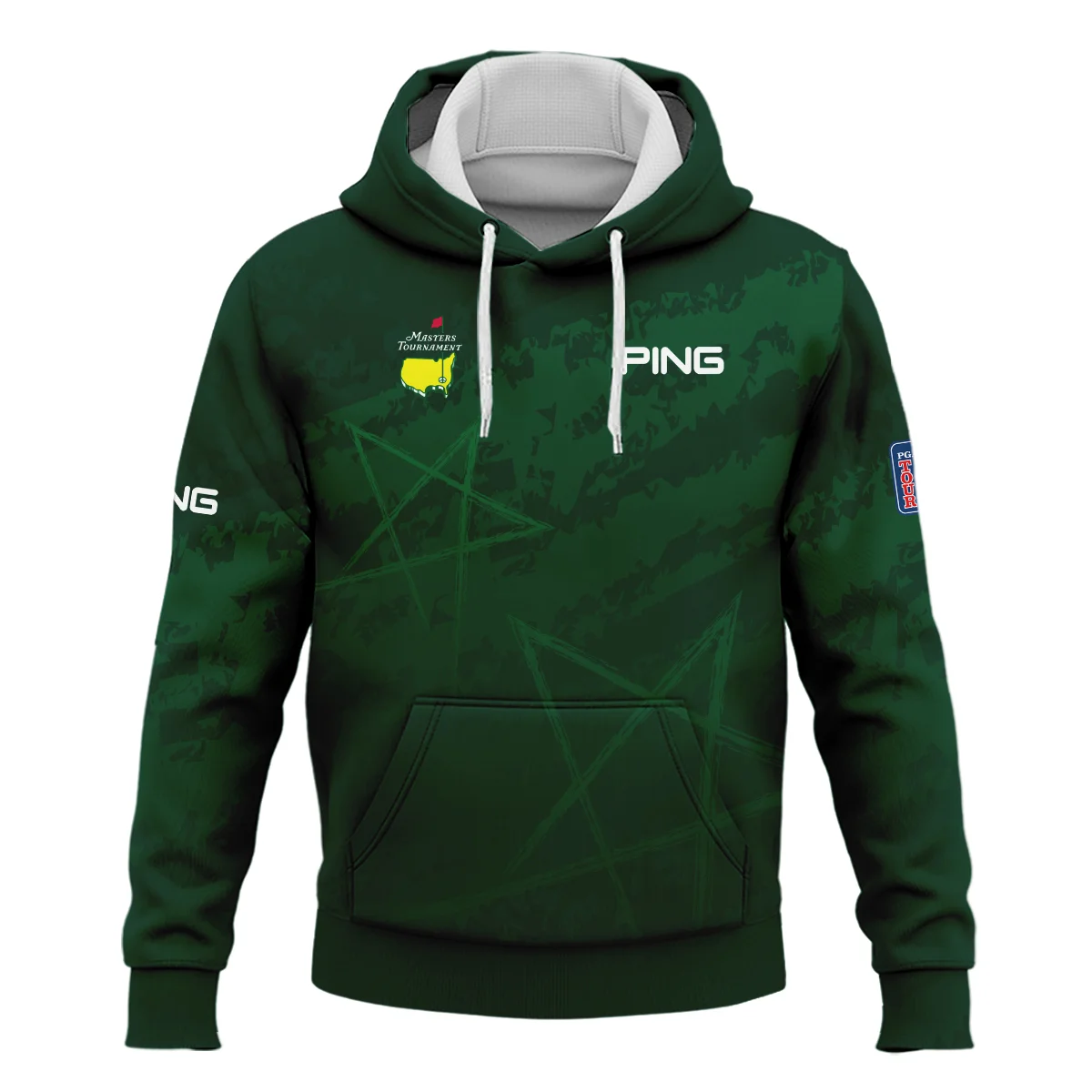 Stars Gradient Dark Green Grunge Pattern Masters Tournament Ping Hoodie Shirt Style Classic Hoodie Shirt