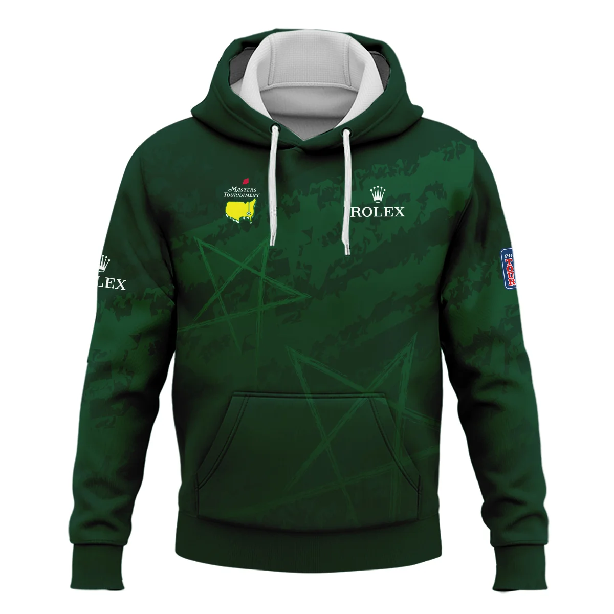 Stars Gradient Dark Green Grunge Pattern Masters Tournament Ping Hoodie Shirt Style Classic Hoodie Shirt