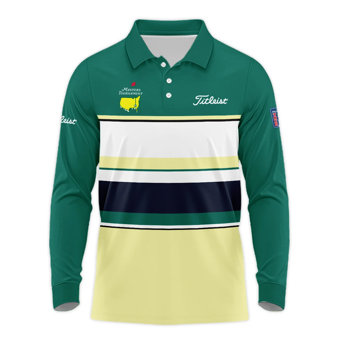 Titleist Long Polo Shirt Personalized Masters Tournament, Special Release Tournament Ready, HOMT020125A02TLLPL