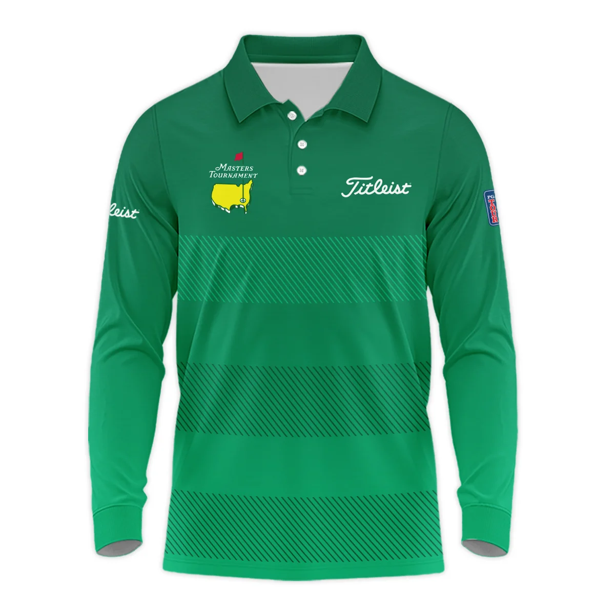 Titleist Masters Tournament Personalized Long Polo Shirt, All-Day Comfort Performance Gea, HOMT030125A06TLLPL