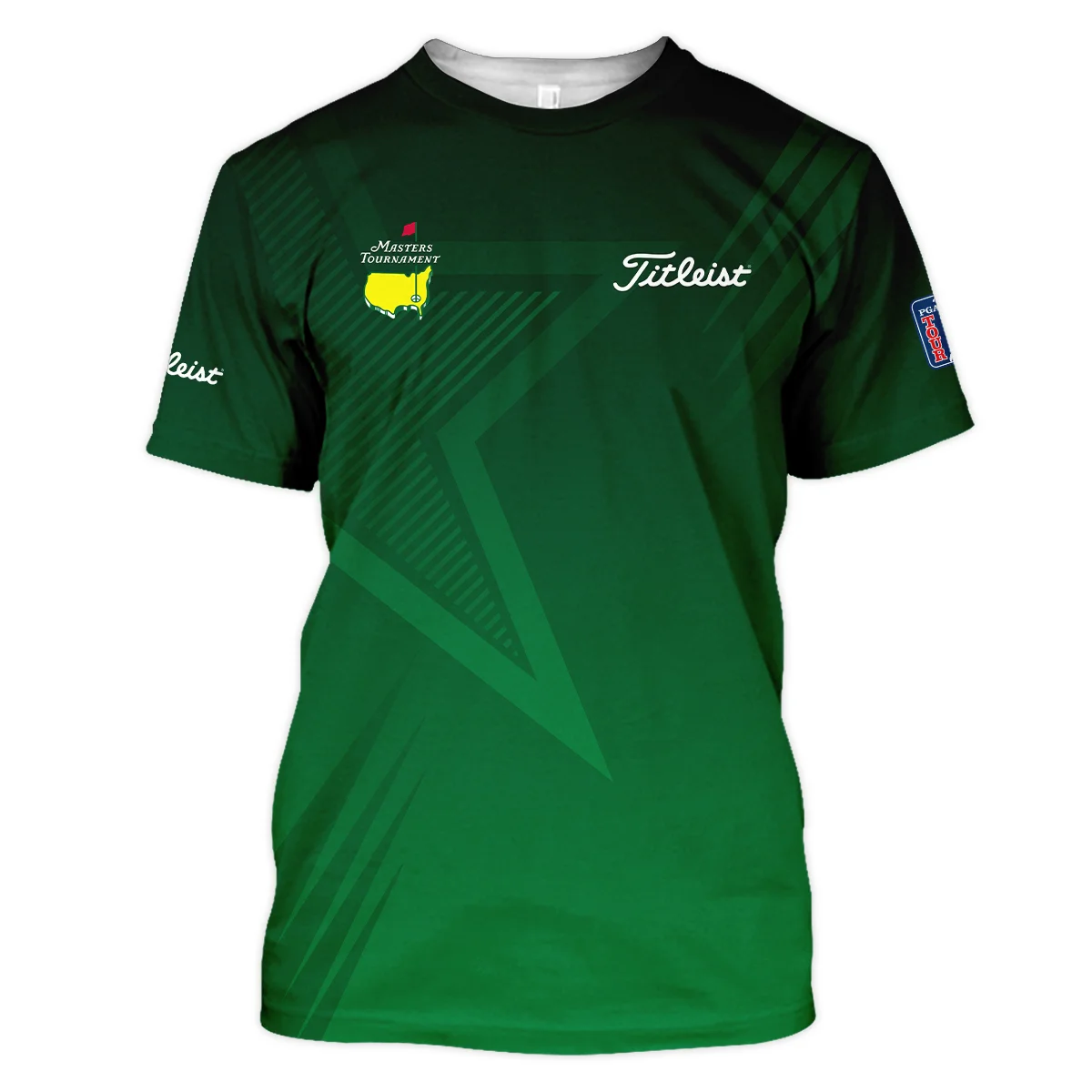 Titleist Masters Tournament Unisex T-Shirt Dark Green Gradient Star Pattern Golf Sports T-Shirt