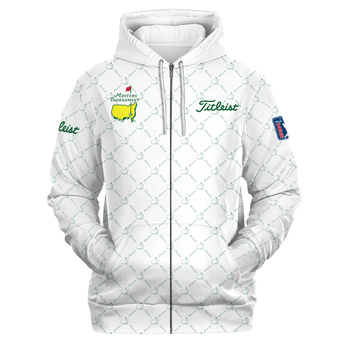 Titleist Masters Tournament Zipper Hoodie Personalized, Everyday Wear Perfect for Golfers, HOMT111224A1TLZHD