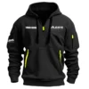 Zundapp Exclusive Logo Motorcycles Hoodie Half Zipper Heathered QTMT200225A1ZUN - Dark Green