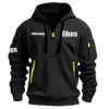 Fibes Drums Exclusive Logo - Personalized Hoodie Half Zipper QTDR210425A2FBS - Navy