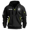 SJC Custom Drums Exclusive Logo - Personalized Hoodie Half Zipper QTDR210425A2SJC - Navy