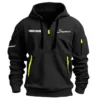 SJC Custom Drums Exclusive Logo - Personalized Hoodie Half Zipper QTDR210425A2SJC - Khaki