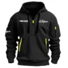 Yamaha Drums Drums Exclusive Logo - Personalized Hoodie Half Zipper QTDR210425A2YAM - Khaki