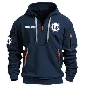 LP (Latin Percussion) Drums Exclusive Logo - Personalized Hoodie Half Zipper QTDR210425A2LP - Navy