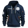 Mapex Drums Exclusive Logo - Personalized Hoodie Half Zipper QTDR210425A2MPX - Gray