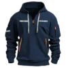 Pro-Mark Drums Exclusive Logo - Personalized Hoodie Half Zipper QTDR210425A2PMK - Gray