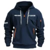 Sonor Drums Exclusive Logo - Personalized Hoodie Half Zipper QTDR210425A2SNR - Gray