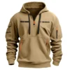 D'Addario Drums Exclusive Logo - Personalized Hoodie Half Zipper QTDR210425A2DAD - Gray