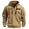 Gretsch Drums Exclusive Logo - Personalized Hoodie Half Zipper QTDR210425A2GRT - Black