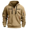 Remo Drums Exclusive Logo - Personalized Hoodie Half Zipper QTDR210425A2RMO - Gray