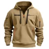 Vic Firth Drums Exclusive Logo - Personalized Hoodie Half Zipper QTDR210425A2VF - Black