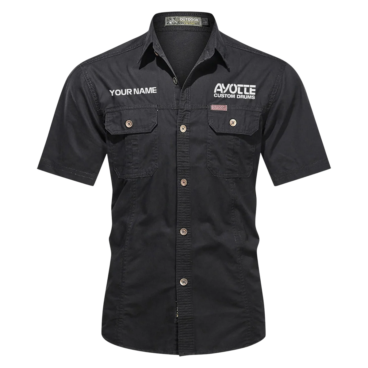 Axis Drums Exclusive Logo - Personalized Casual Shirt QTDR240425A1AXS - Red