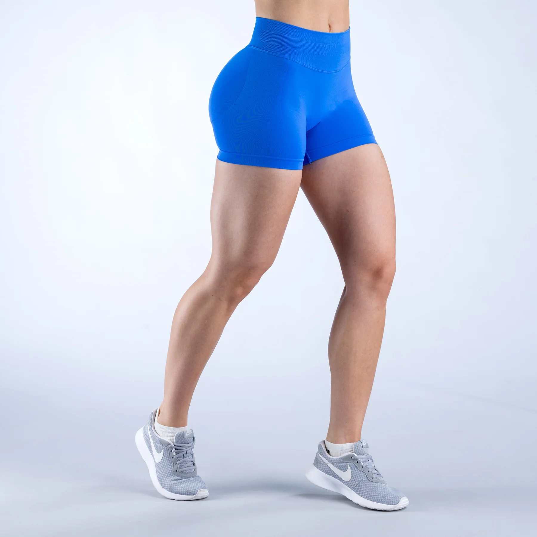 DFYNE Womens Leggings Impact Shorts - Electric Blue