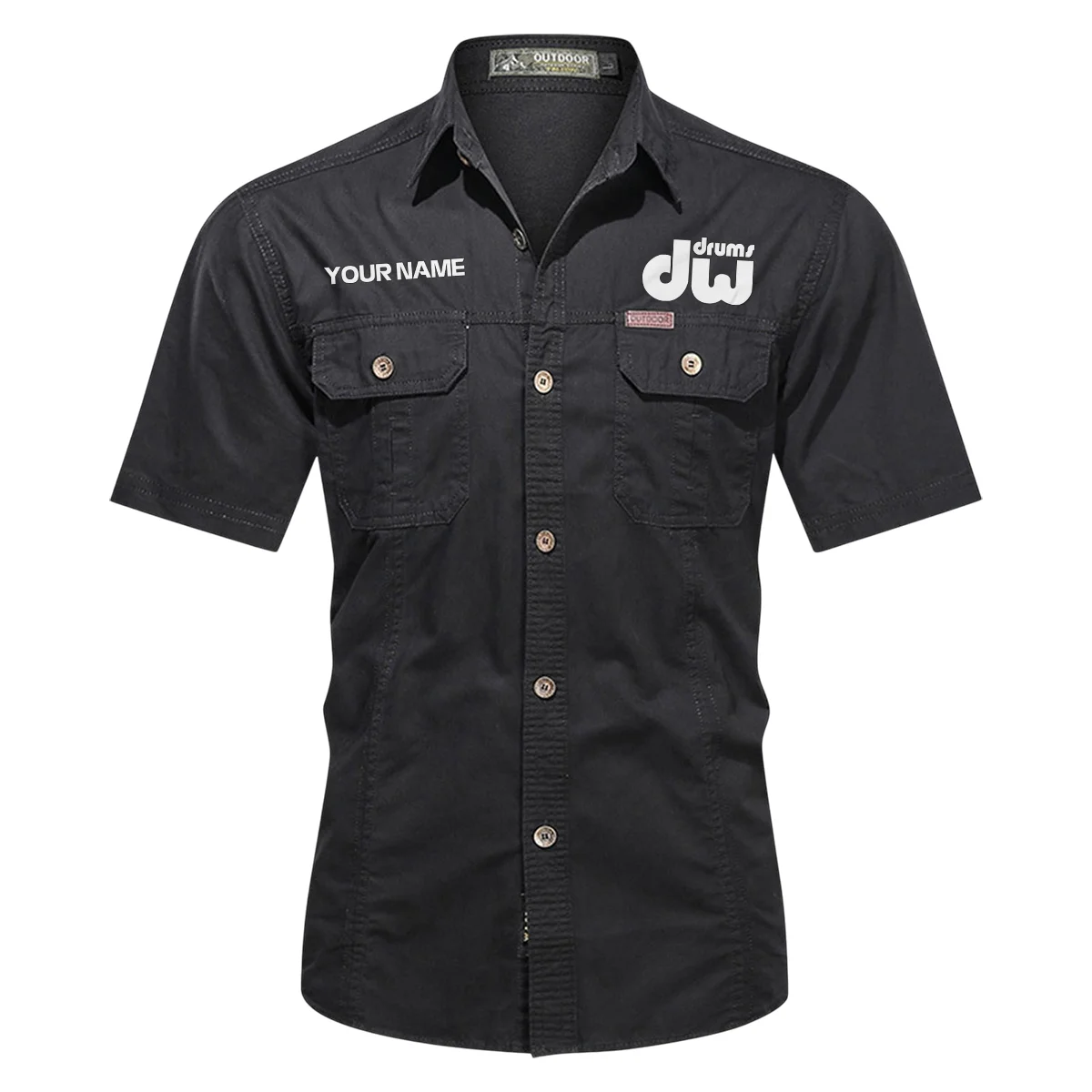 D'Addario Drums Exclusive Logo - Personalized Casual Shirt QTDR240425A1DAD - Red