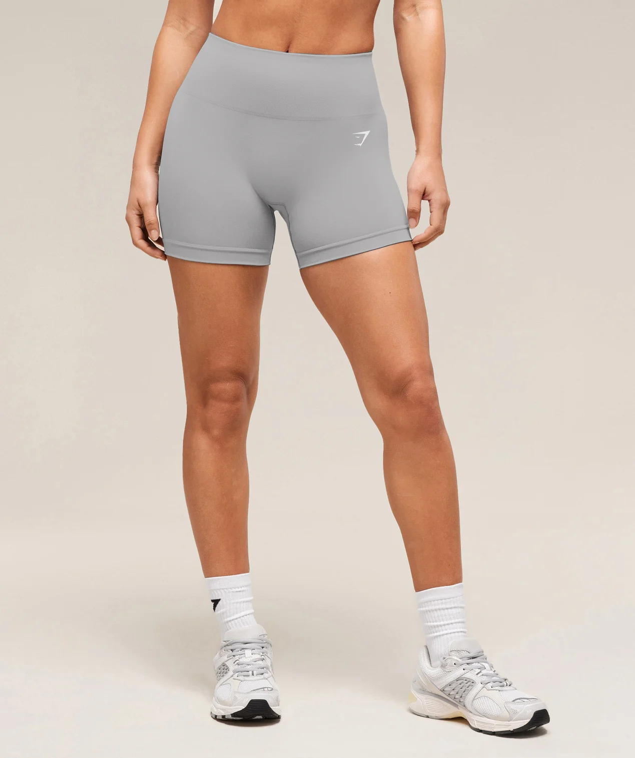 Gymshark Shorts Leggings Exclusive Logo,  Women's Breathable Seamless Athletic Leggings QTDR280425A1GS - Earth Brown