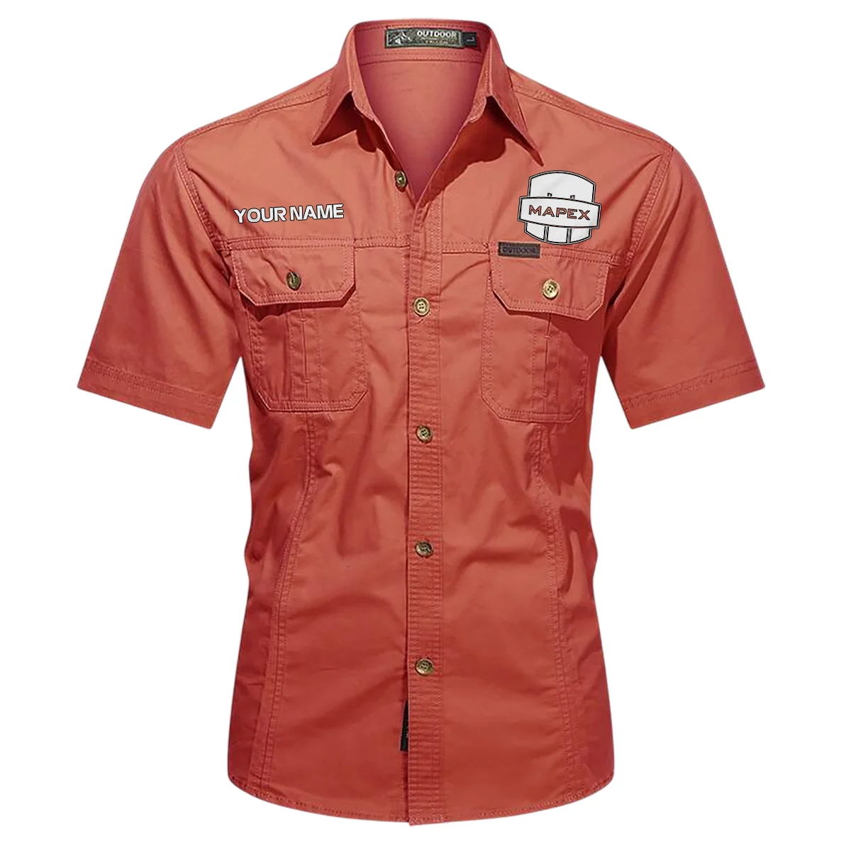 Mapex Drums Exclusive Logo - Personalized Casual Shirt QTDR240425A1MPX - Red