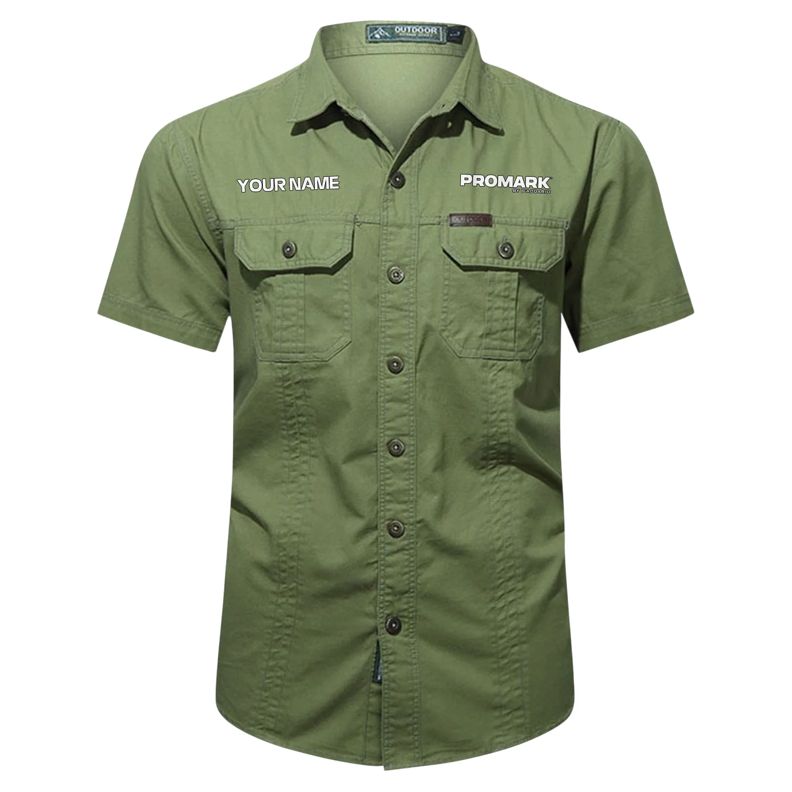 Pro-Mark Drums Exclusive Logo - Personalized Casual Shirt QTDR240425A1PMK - Army Green
