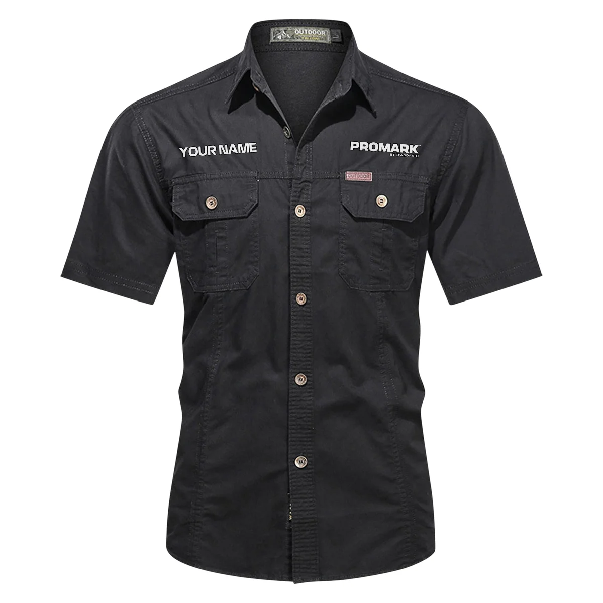 Pro-Mark Drums Exclusive Logo - Personalized Casual Shirt QTDR240425A1PMK - Black