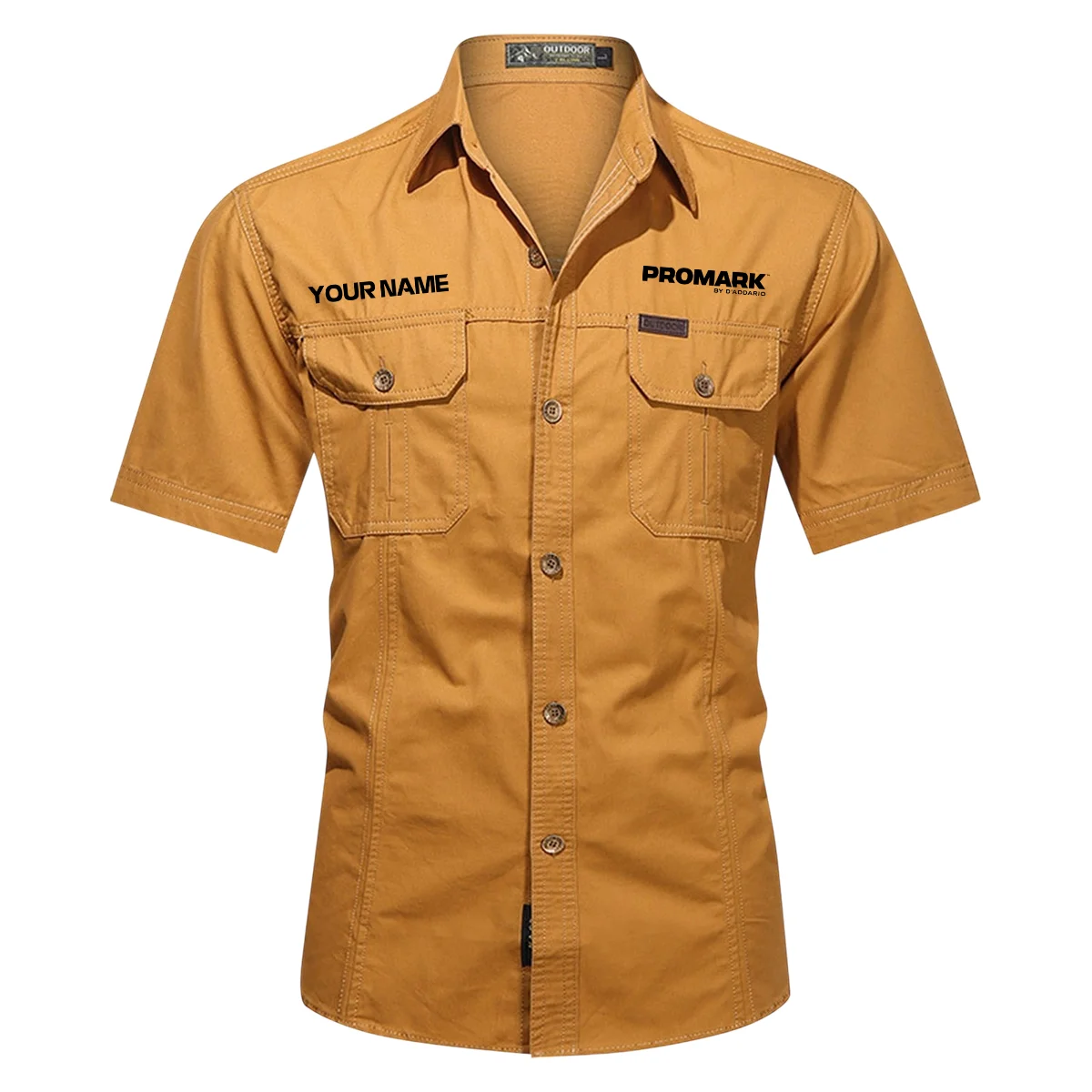 Pro-Mark Drums Exclusive Logo - Personalized Casual Shirt QTDR240425A1PMK - Orange